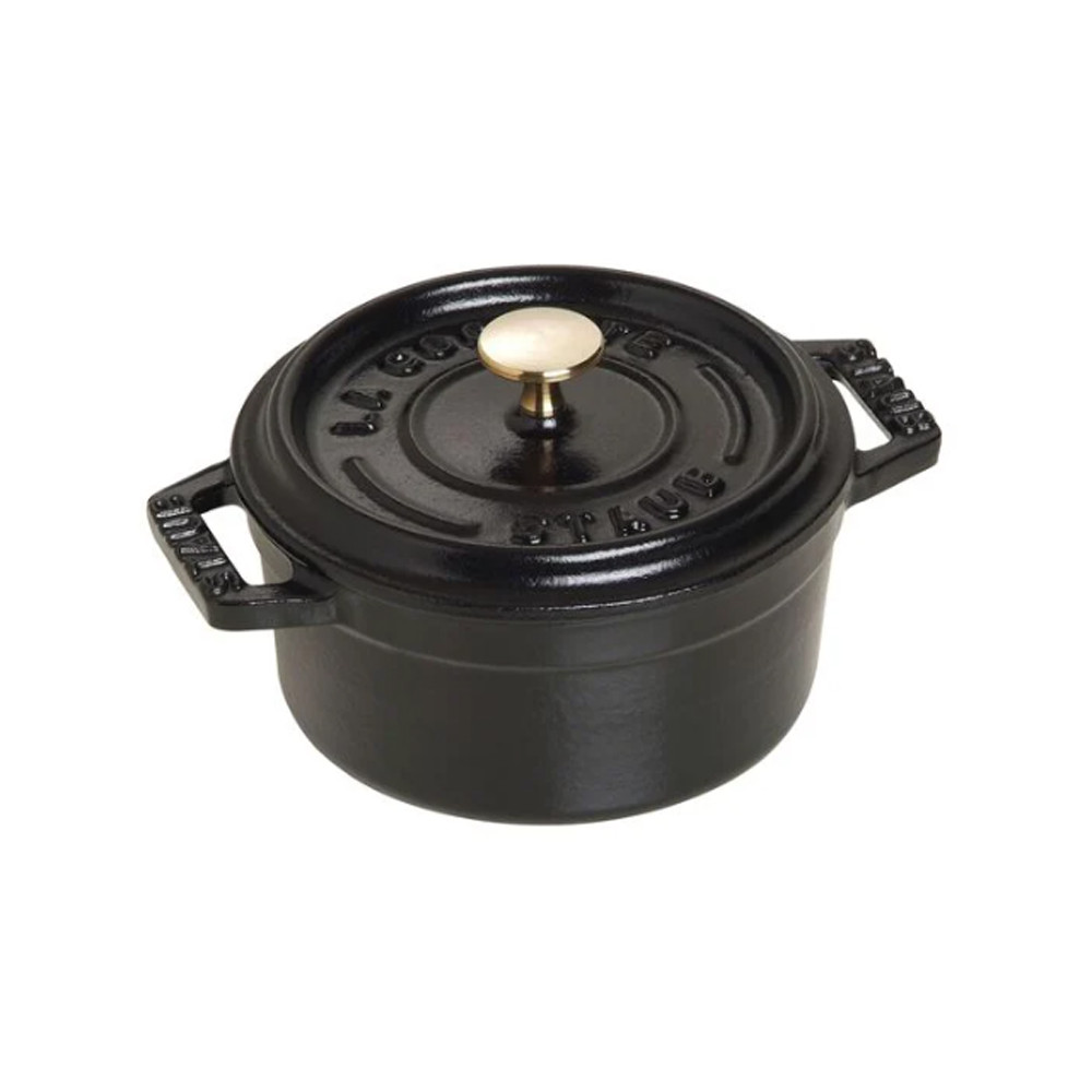 Staub vintage line 20 cm round cast iron la coquette black