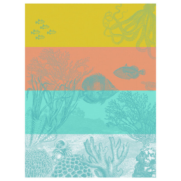 LE JACQUARD FRANCAIS Under the Ocean Cotton Tea Towel - 3 Colors