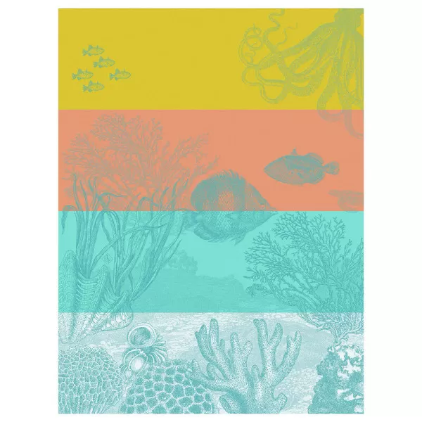 LE JACQUARD FRANCAIS Under the Ocean Cotton Tea Towel - 3 Colors