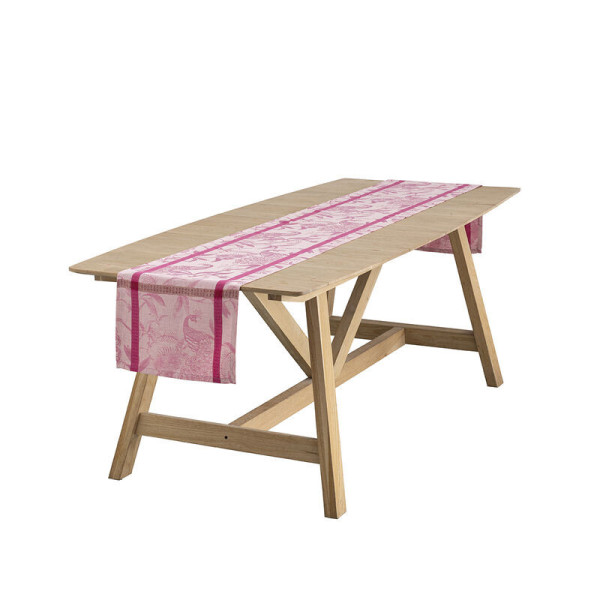 LE JACQUARD FRANCAIS A l'orangerie linen table runner - 3 colors 50x150cm
