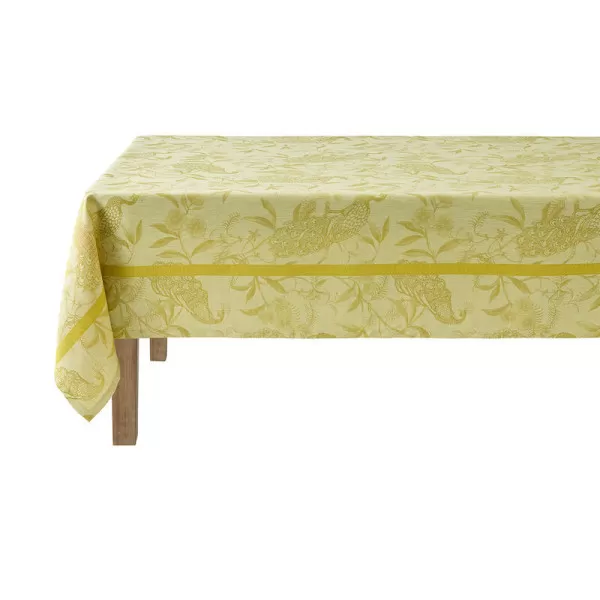 LE JACQUARD FRANCAIS À l'orangerie linen tablecloth - 3 colors and 4 sizes