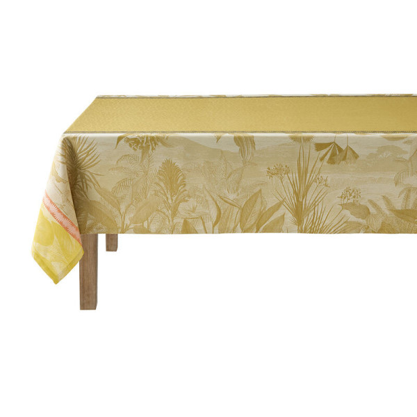LE JACQUARD FRANCAIS Sinharâja Coated Tablecloth - 3 Colors 6 Sizes