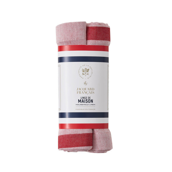 LE JACQUARD FRANCAIS Set of 2 Coco-Rico Elysée cotton napkins - 2 colors