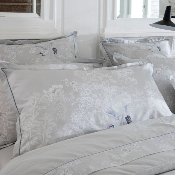 LE JACQUARD FRANCAIS 2 Envol Crépuscule Cotton pillowcases - 2 sizes