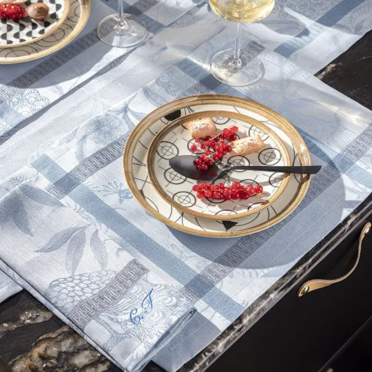 LE JACQUARD FRANCAIS 4 A l'orangerie linen placemats from - 3 colors