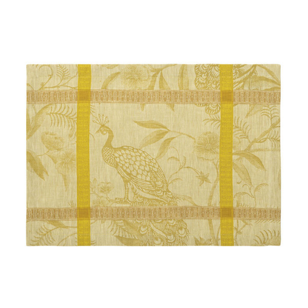 LE JACQUARD FRANCAIS 4 A l'orangerie linen placemats from - 3 colors