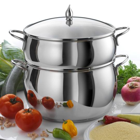 Stainless steel couscous medina 26cm Cristel