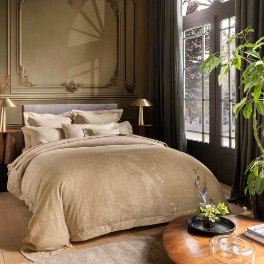 LE JACQUARD FRANCAIS Arabesque Sepia Duvet Cover - 2 sizes