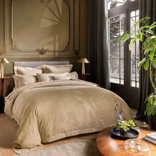 LE JACQUARD FRANCAIS Arabesque Sepia Duvet Cover - 2 sizes