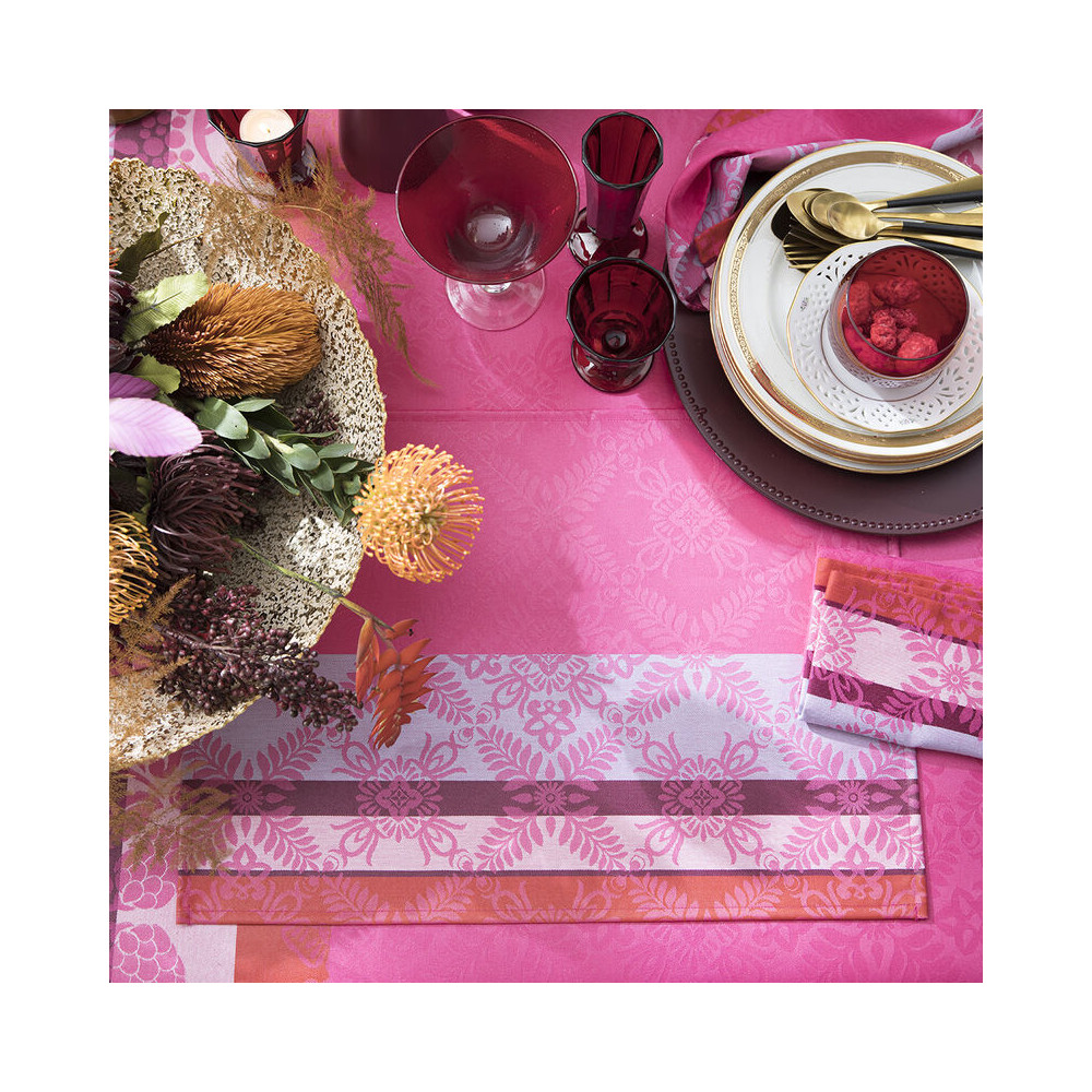 LE JACQUARD FRANCAIS 4 coated Mumbai cotton placemats