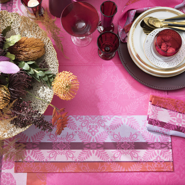 LE JACQUARD FRANCAIS 4 coated Mumbai cotton placemats - 3 colors