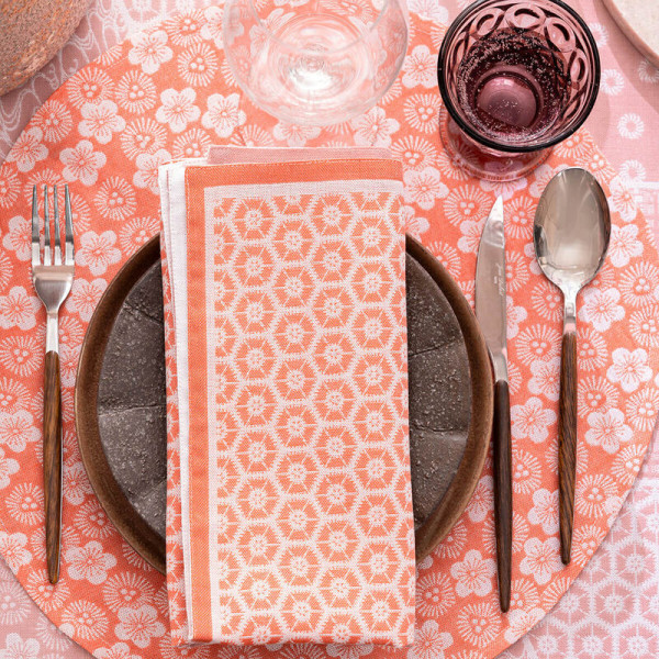 LE JACQUARD FRANCAIS 4 Wagara coated cotton placemats - 3 colors