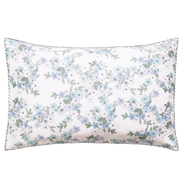 LE JACQUARD FRANCAIS 2 Manuka Ciel cotton pillowcases - 2 sizes