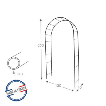 Arche de jardin ronde Basics - Louis Moulin