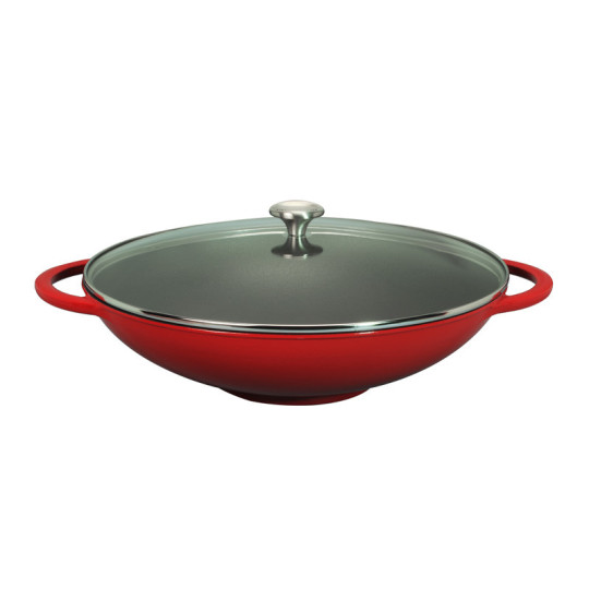 CHASSEUR Cast Iron Wok 37cm - 3 Colors