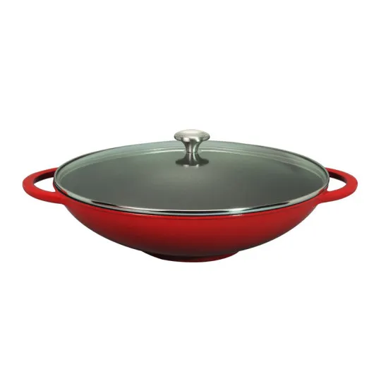 CHASSEUR Cast Iron Wok 37cm - 3 Colors