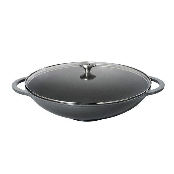 CHASSEUR Cast Iron Wok 37cm - 3 Colors