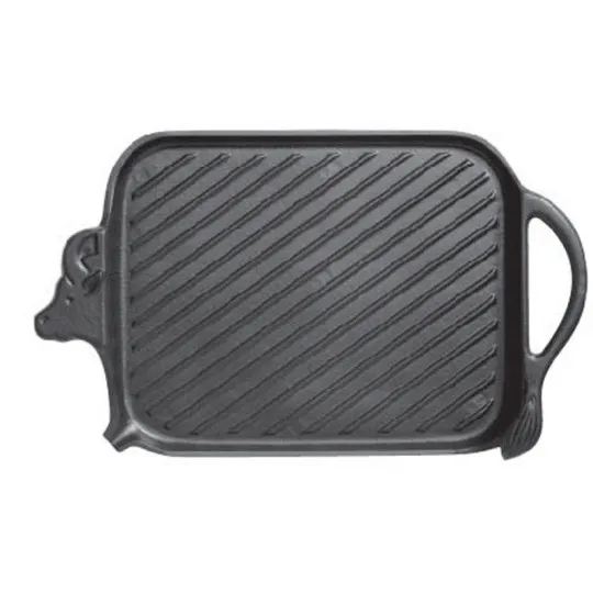 CHASSEUR Cast Iron Beef Grill 27x20cm Matte Black