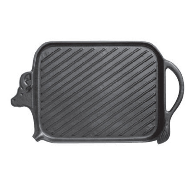 CHASSEUR Cast Iron Beef Grill 27x20cm Matte Black