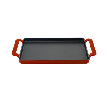 CHASSEUR Rectangular Cast Iron Griddle 34x23cm - 3 Colors