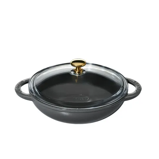 CHASSEUR Mini Cast Iron Wok 18cm - 3 Colors