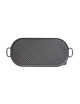 CHASSEUR Oval Cast Iron Grill, Matte Black - 2 Sizes