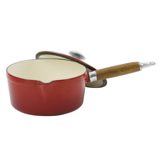 CHASSEUR Cast Iron Saucepan with Lid - 2 Sizes, 2 Colors