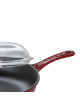 CHASSEUR Round Cast Iron Frying Pan 28cm with Cast Iron Handle and Lid - 2 Colors