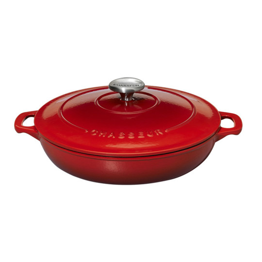 CHASSEUR Cast Iron Dutch Oven stewpot - 3 Sizes, 2 Colors