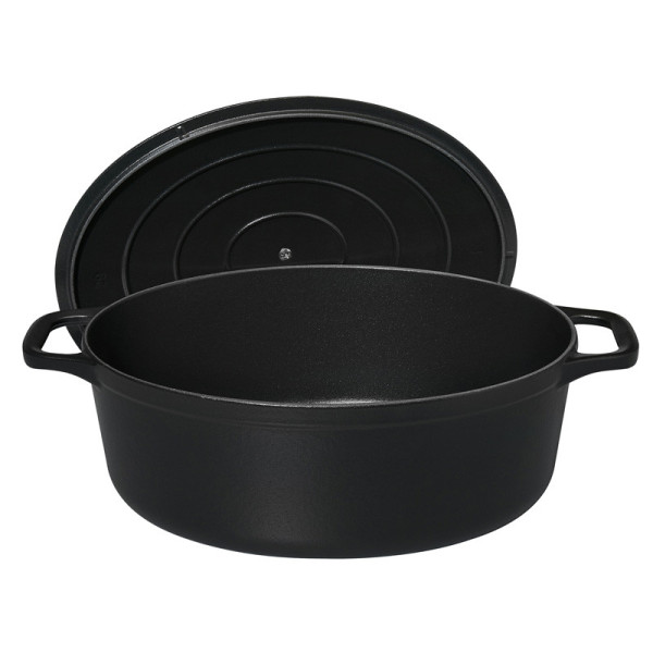 CHASSEUR Oval Cast Iron Cocotte Dish 35cm - 2 Colors