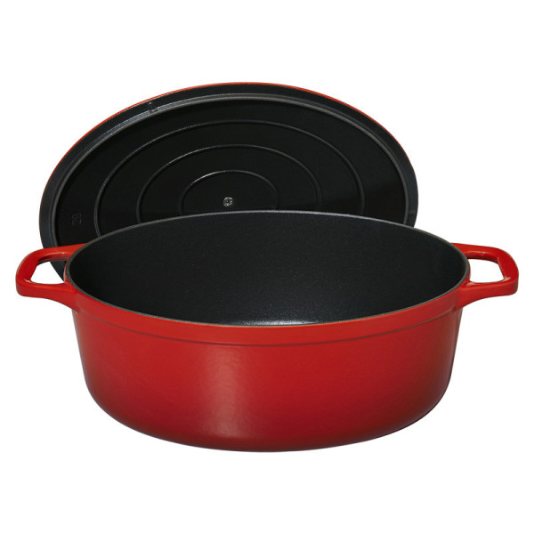CHASSEUR Oval Cast Iron Cocotte Dish 31cm - 2 Colors