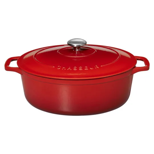 CHASSEUR Oval Cast Iron Cocotte Dish 27cm - 2 Colors