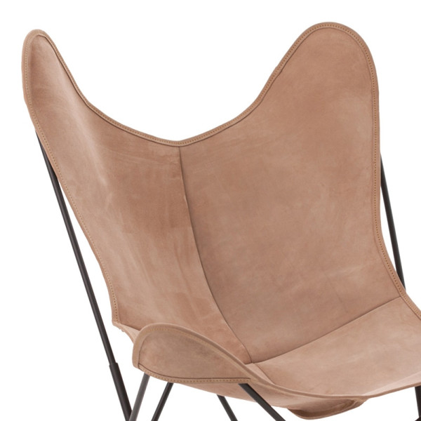 AIRBORNE AA Butterfly Lodge split leather armchair