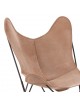 AIRBORNE AA Butterfly Lodge split leather armchair