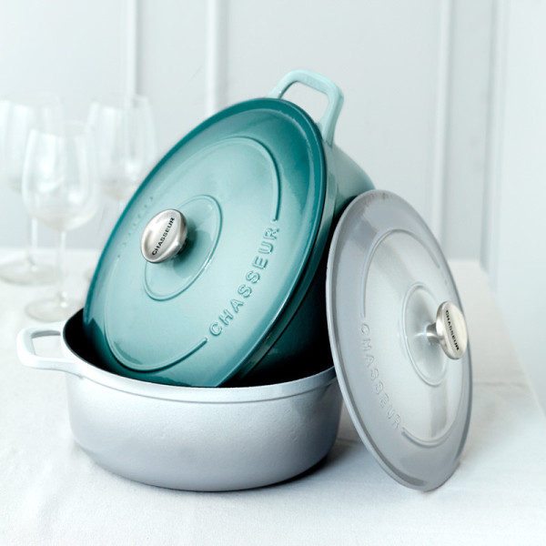 CHASSEUR Cast Iron Cocotte Dish 24cm - 6 Colors