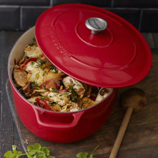 CHASSEUR Oval Cast Iron Cocotte Dish 33cm - 6 Colors