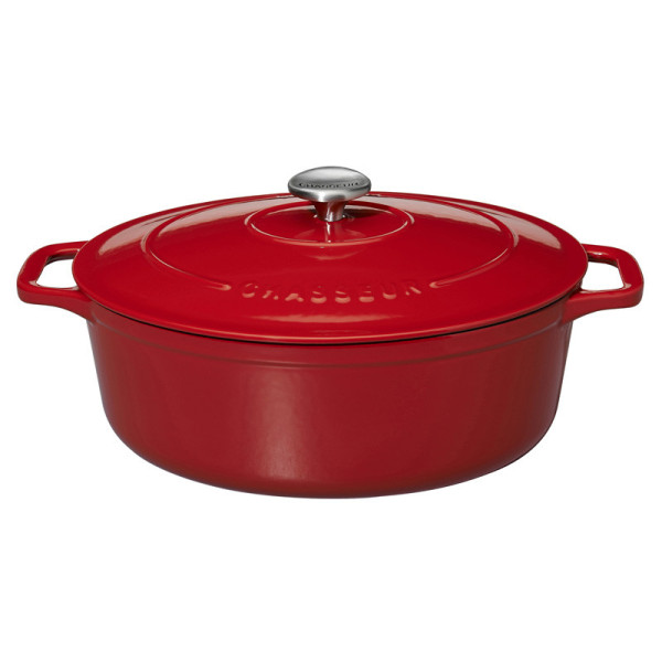 CHASSEUR Oval Cast Iron Cocotte Dish 33cm - 6 Colors
