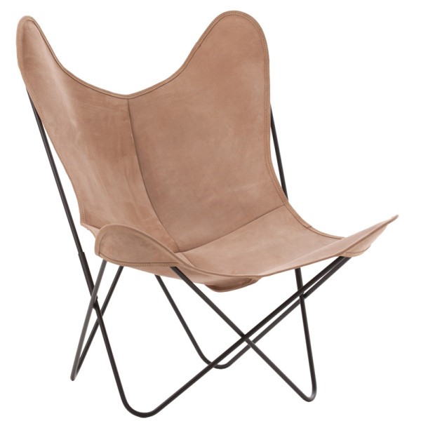 AIRBORNE AA Butterfly Lodge split leather armchair