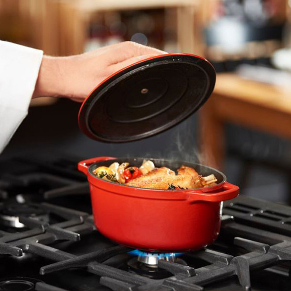 CHASSEUR Oval Cast Iron Cocotte Dish 29cm - 6 Colors