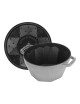 STAUB Diamond Cast Iron Cocotte, Graphite Grey, 22cm