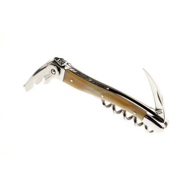 Chateau Laguiole Classic Collection Sommelier Knife Blonde Horn