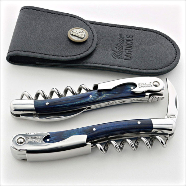 Chateau Laguiole Classic Stamina Blue Collection Sommelier Knife