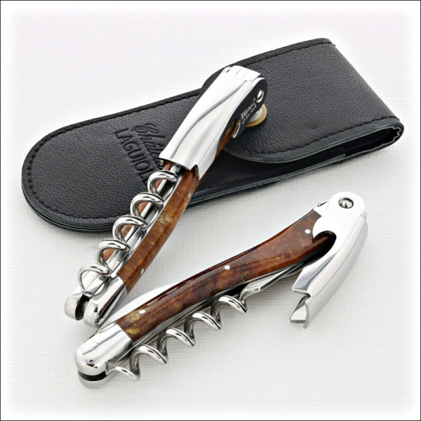 Chateau Laguiole Classic Collection Sommelier Knife in Amboyna Burl