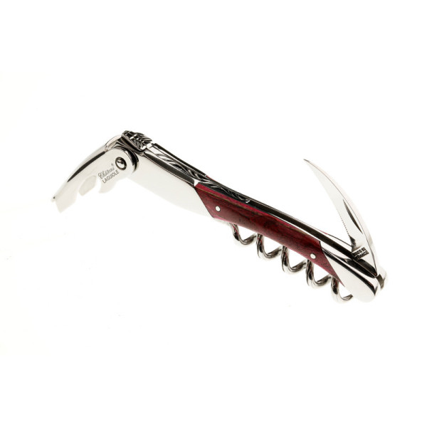 Chateau Laguiole Sommelier Knife, Grand Cru Collection, Pink Stabilized Beech Wood