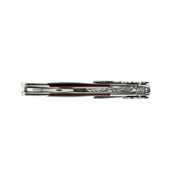 Chateau Laguiole Sommelier Knife, Edge Collection, Black Horn and Red Spacer