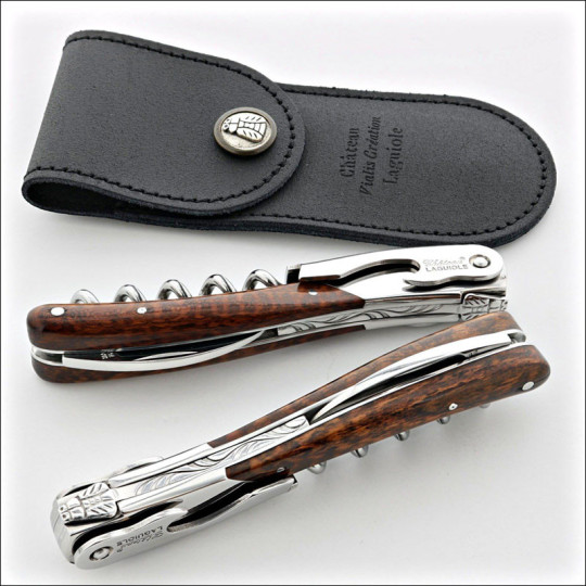 Chateau Laguiole Melchior Collection Sommelier Knife, Amourette Wood