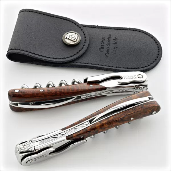 Chateau Laguiole Melchior Collection Sommelier Knife, Amourette Wood