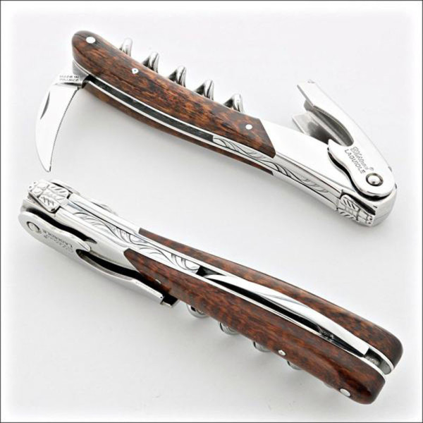 Chateau Laguiole Melchior Collection Sommelier Knife, Amourette Wood