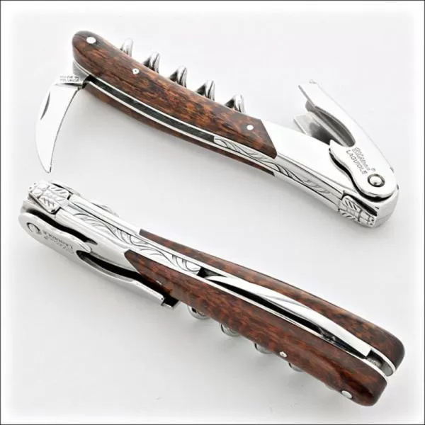 Chateau Laguiole Melchior Collection Sommelier Knife, Amourette Wood