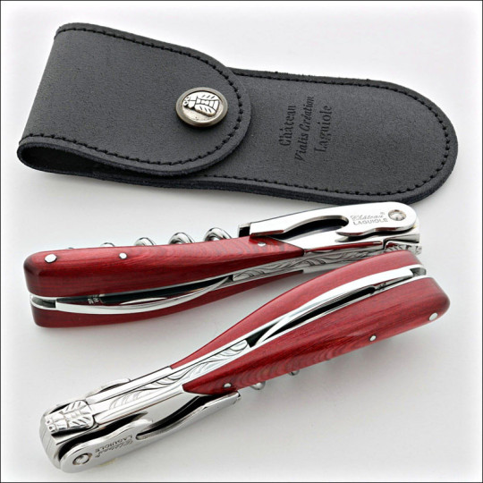 Chateau Laguiole Melchior Stamina Red Sommelier Knife